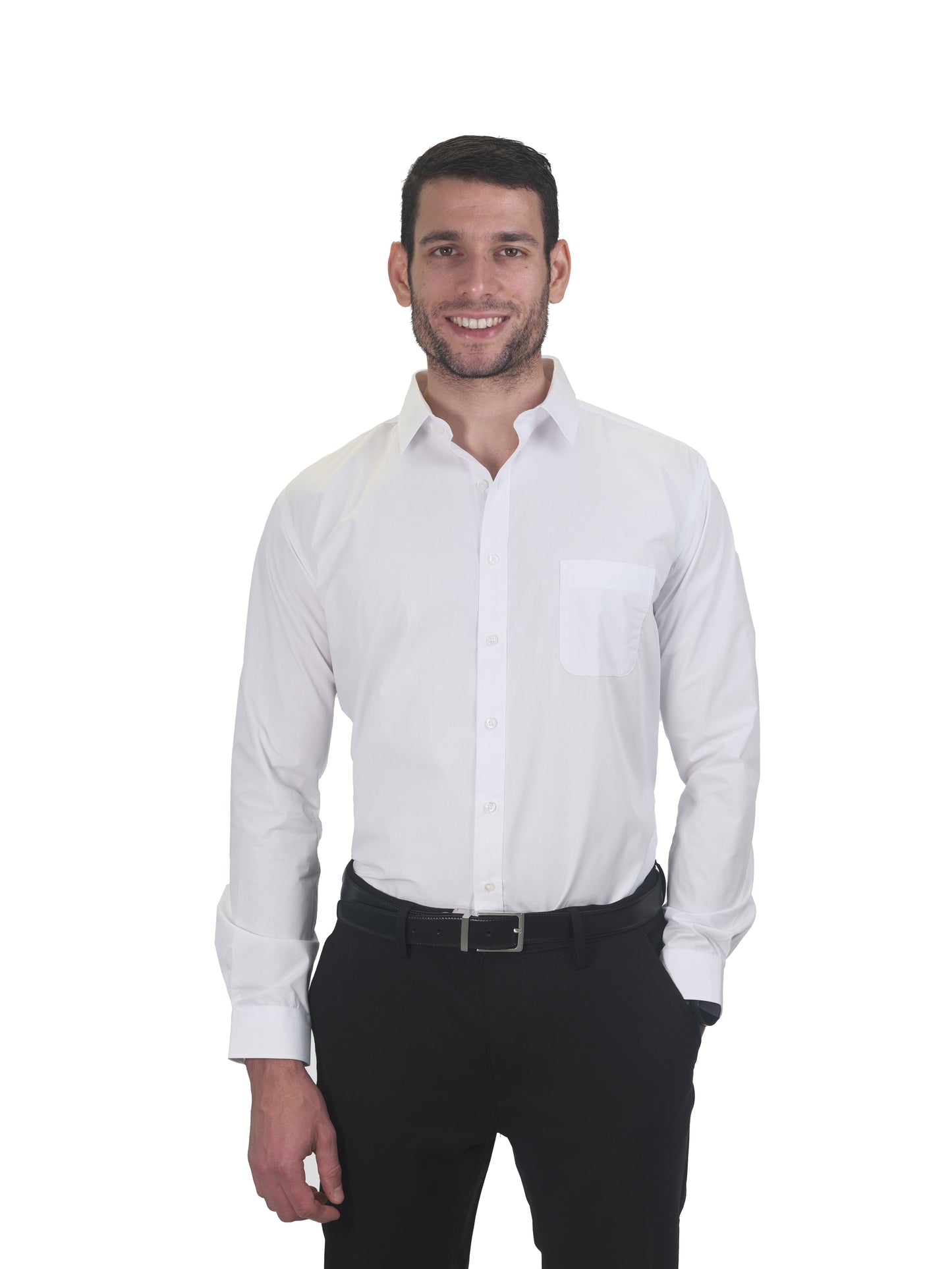 Classic fit Tencel Cotton polyester Shirt self pattern check with one pocket